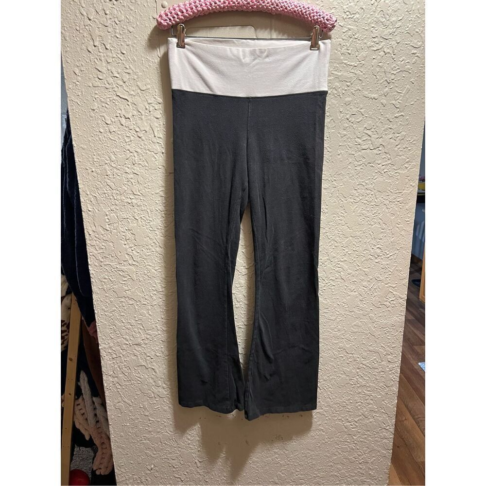 Victorias Secret Black Bootcut Leggings With White Band Woman’s Size Small Y2K 0